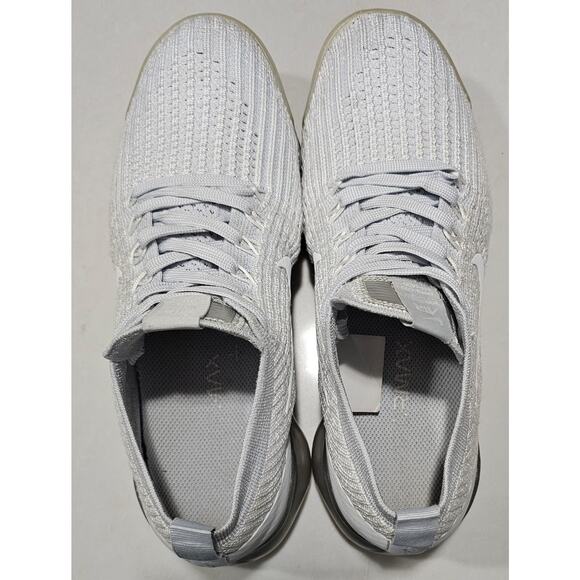 Nike Air VaporMax Flyknit Pure Platinum White Women\'s Running Shoes Size 7.5 main image 7